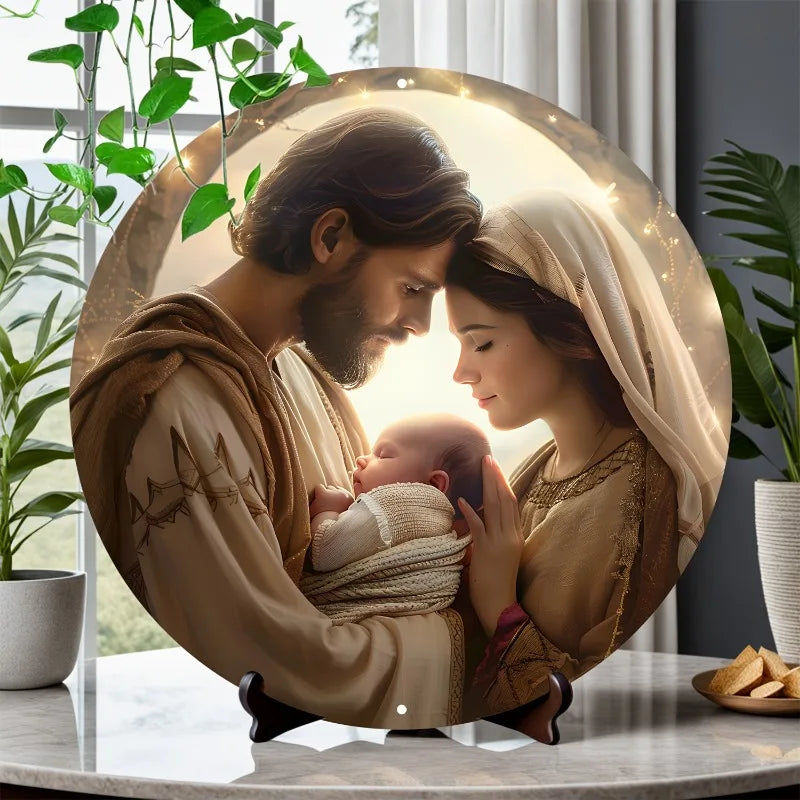 Decoração Católica Sagrada Família em Amor
