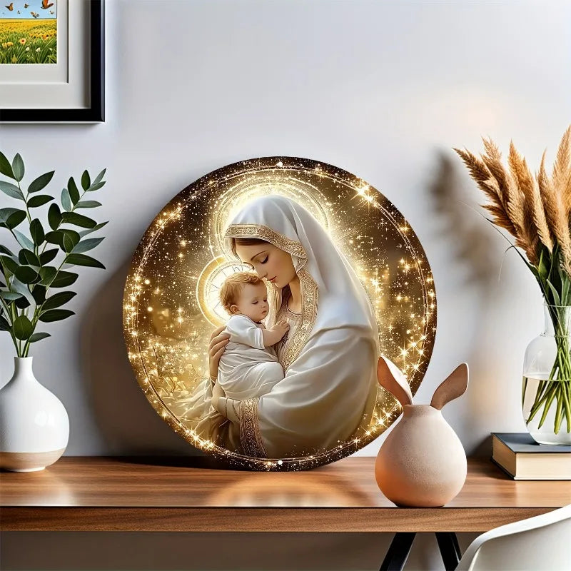 Decoração Católica Nossa Senhora com Menino Jesus